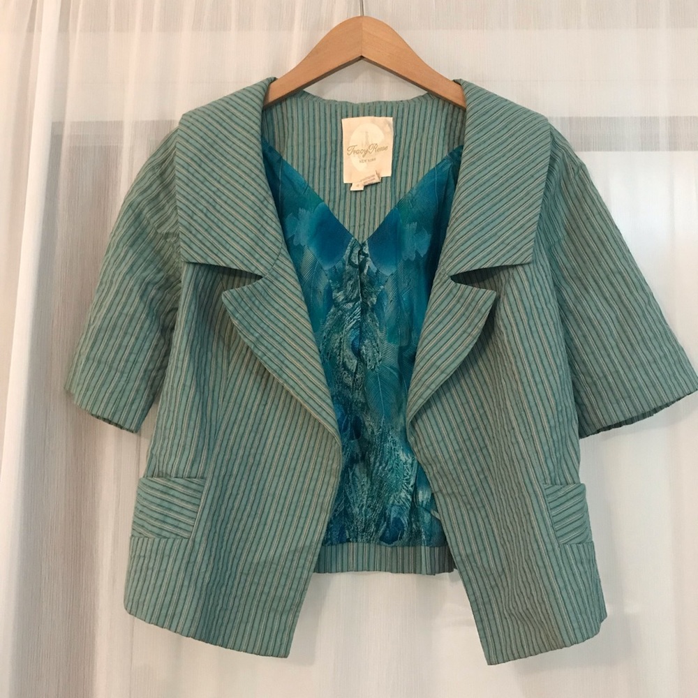 Tracy Reese Silk Lined Cotton Jacket
